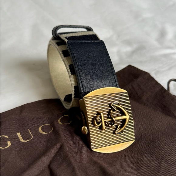 Gucci men’s belt size 85-34 style 375101 5250-40 - Picture 2 of 3